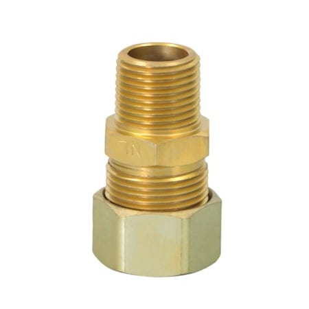 Everflow 5/8" O.D. COMP x 3/8" MIP Reducing Adapter Pipe Fitting, Lead Free Brass C68R-5838-NL